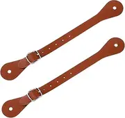 Ｂｅｓｇａ Spur Straps Boot Straps 2Pcs Premium Ladies PU Leather Spur Belt Adjustable for Outdoor Equestrian Horse Riding Supplies
