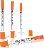 0.5 ml/cc 31G 5/16 Inch Syringes, U-100 Lab Tools Syringe, Individual Wrapped, 25 Pack