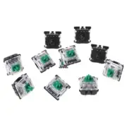 10pcs Gateron Green for Keyswitch Mechanical Keyboard MX Switches 80g