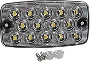 Maxxima M42206 14 LED White Surface Mount Low Profile 0.4" Ultra Thin Backup/Courtesy Light
