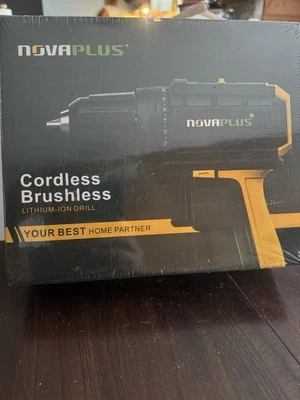 NOVAPLUS Cordless Drill , Brushless Power Drill battery included