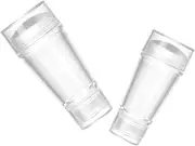 CRILSTYLEO Manicure Set Professional 2pcs Transparent Seal Nail Art Stamper Double-ended Design