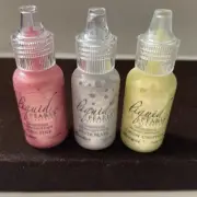 Ranger Liquid Pearls Dimensional Pearlescent Paint .5oz- Lot Of 3