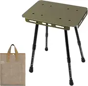 Folding Camping Table - Fold up Table - Anti-Slip Desk Adjustable Height Heavy-Duty Gear Stool for Apartment Living Dorm Rooms Trips Classrooms Conferences Home Kitchen
