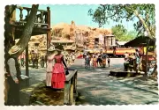 KNOTT’S BERRY FARM Postcard Color VTG Morning Time Calico Square Buena Park CA