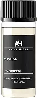 Hotel Scents Diffuser Oil Minhal 50ml - Iris de Nuit Inspired Scent - Luxury Home Fragrance Oil with Rose, Narcissus, Patchouli - Home Luxury Scents Refill for Diffusers - Premium Aroma Oil Refill
