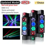DMX512 with Red and Green Laser Disco Light Ambient Light 1/2PC New Eight Eyes S