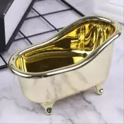 Doll House Accessories - 1 Mini Gold Bath Tub