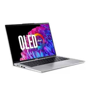 【AI新紀元M365大方送】【硬碟升級特仕版】ACER Swift Go 14 SFG14-73-790E 銀 14吋AI&Evo筆電 (2.8K OLED 90Hz/Intel Ultra 7-155H/32G DDR5/512G+1T PCIE SSD/WIN 11)