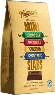 Whittaker's Assorted Chocolate Flavours Mini Slabs 40 Pack 600g Bulk Pack