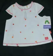 BNWT 3-6 month Vintage Carters HUNGRY CATERPILLAR BUTTERFLY/Flower Eric Carle