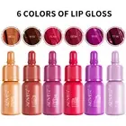 6pcs Lip Tint Matte Set Lip Stain Lipstick Waterproof Makeup Gloss Long Lasting