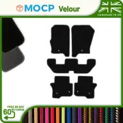 Velour Car Mats to fit Land Rover Discovery 4 7 Seater 6 Mat Clips 2009-2017