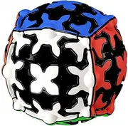 Willking Gear Sphere 3x3x3 Magic Cube 360 Degree Rotating Three-Dimensional Gear Ball Cube Brain Teasers Toy