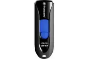 Transcend JetFlash 790 64 GB USB 3.0 Flash Drive - Black, Blue