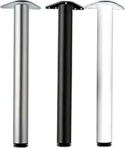 Foot of Table and Stool Pack of 4 Stainless Steel Adjustable Table Legs Kitchen Worktop/Unit/Breakfast Bar/Desk Table Leg Support (Size:80cm~130cm. (Color : Black, Size : 100cm)