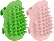 Silicone Cat Scratcher and Massager, Cat Self Groomer Corner Scratcher, Adjustable Face, Pet Self Grooming Comb Brush for Climbing Frames Table Legs
