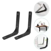 2 Sets Wall Shelf Bracket Stainless Steel Shelf Support Wall Floating Support