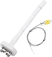 uxcell 6" K Type Ceramic Kiln Furnace Thermocouple Sensor Probe for Muffle Furnace Oven, with 3.3ft Thermocouple Wire, High Temperature 1100°C 3x150mm