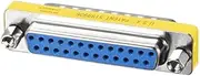 XYWHPGV DB25 VGA Gender Changer 25 Pin Female to Male 2-Row Mini Gender Changer Coupler Adapter Connector for Serial Applications Blue Pack of 10(1a934 60655 b273c eb36e 64332 0e6b4