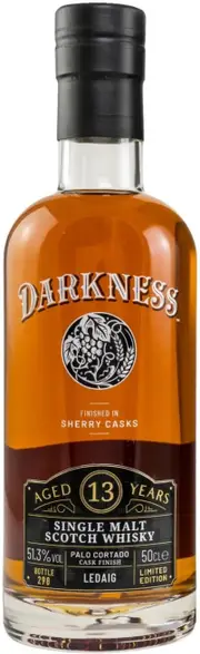 Darkness 13 Year Old Ledaig Palo Cortado Finish Peated Whisky 500ml