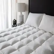 Renee Taylor 1000GSM King Single Deluxe Fully Fitted Mattress Topper Cotton