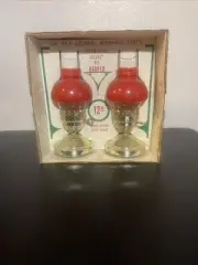 Rare Pair Colonial Hurricane Lamps Hurricane Hazel by Harper NOS