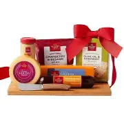 Artisan Cheese & Meat Gift Set - Beautifully Presented on Keepsake Cutting Board