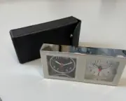 Rapport London DUAL Quartz Travel Bedside Alarm Clock BRAND NEW GIFT BOXED