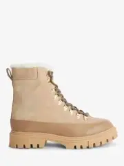 John Lewis Paddock Leather/Suede Lugsole Combat Boots Size 7UK RRP £149