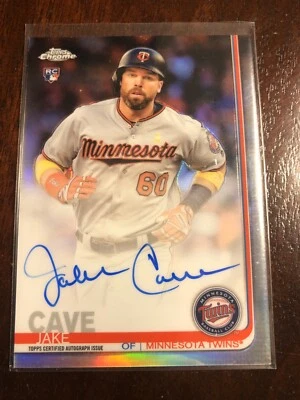 2019 Topps Chrome JAKE CAVE #RA-JC Refractor Auto RC Autograph Rookie /499