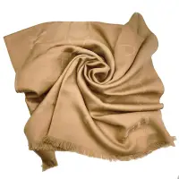 在飛比找Yahoo奇摩購物中心優惠-COACH 大馬車 LOGO100%羊毛絲巾圍巾(太妃糖咖)