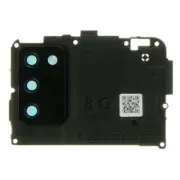 Glass Camera Lens with Bracket Back for Samsung Galaxy A02s Black