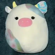 12” Candess the Cow Squishmallow BNWT RARE