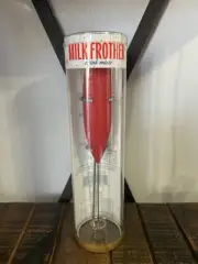 Target Bullseye Playground Milk Frother And Drink Mixer Red With Wire Stand NEW
