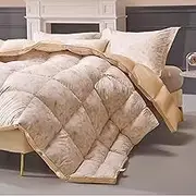 Down Comforter Queen Size,Down Duvet Insert, 700 Fill Power Warmth Printing White Goose Bed Comforter for Winter, Lightweight Down Duvet Ultra Soft Noiseless Shell with Corner Tabs,220x240cm