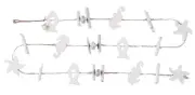 Sealife Starfish Garland Driftwood Whitewash 72 Inch Christmas Holiday Decor