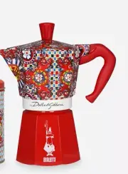 Bialetti Dolce&Gabbana Moka Machine 6-Cup Coffee Maker