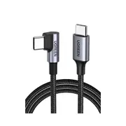 UGREEN 90 Degree Angle USB-C Male to USB-C Male 60W Braided Cable 3m
