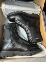 BATES 8" Durashocks Side Zip Black Tactical Military Non-Slip Boots Men’s 7 NIB