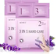 2 Pairs 3 in 1 Hand Care Mask, Hands Moisturising Gloves, Hand Cream, Hand Skin Repair Renewal Mask for Dry, Aging, Cracked Hands