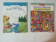 2 NEW Beside Still Waters Adult y Psalms Coloring Book y Groovy Abstract