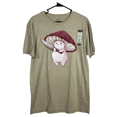 Hot Topic Mushroom Knife T-Shirt Adult Size Large Funny Graphic Tee Kawaii