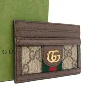 Gucci Card Case Sherry 523159 Multicolor Pvc Leather Ophidia Box