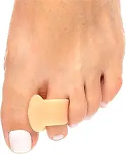 (Beige) - Pack of 4 Toe Separators and Spreaders for Relieving Pain Associated with Bunions, Overlapping Toes, and Toe Drift
