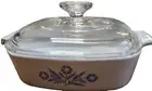 Vintage Corning Ware Blue Cornflower 1 Quart Casserole A-1-B with Pyrex Lid