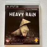 PS3《暴雨殺機》HEAVY RAIN 中英文字幕(二手美品）