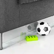 Apocallis Transparent Toy Blocker for under Furniture, under Couch Blocker (4" H