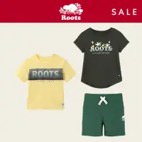 在飛比找momo購物網優惠-【Roots】童款-精選Roots 經典logo短袖T恤或短