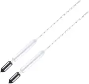 Mobestech Float Glass Hydrometer Pram Meter Pram Light Meter 2 Pieces Set 1.2-1.3 Scale for Easy Aquarium Monitoring